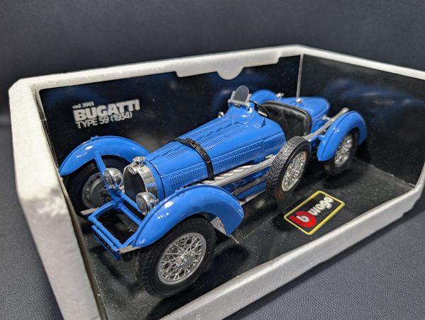 Macheta Bburago 1:18, 1934 Bugatti Type 59 - imagine 5
