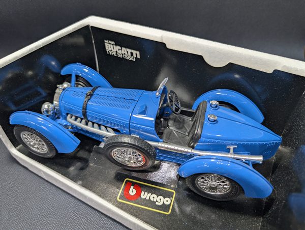 Macheta Bburago 1:18, 1934 Bugatti Type 59 - imagine 6