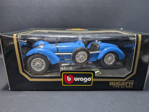 Macheta Bburago 1:18, 1934 Bugatti Type 59 - imagine 8