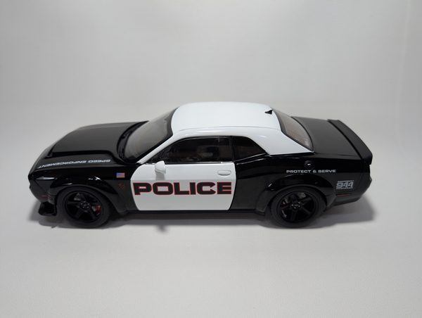 Macheta Solido 1:18, 2023 Dodge Challanger Demon (Highway Police) - imagine 2
