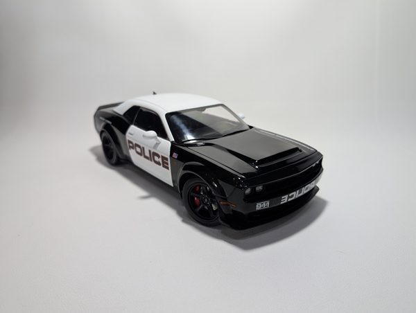 Macheta Solido 1:18, 2023 Dodge Challanger Demon (Highway Police) - imagine 9
